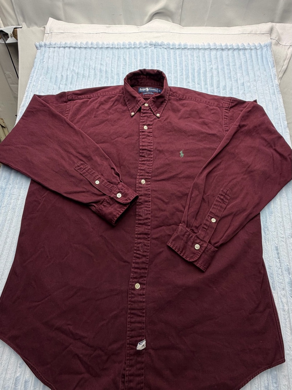 Ralph Lauren Men's Dark Burgundy Button-Down Shirt